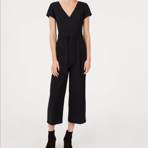 Club Monaco black short sleeve Sannah jumpsuit